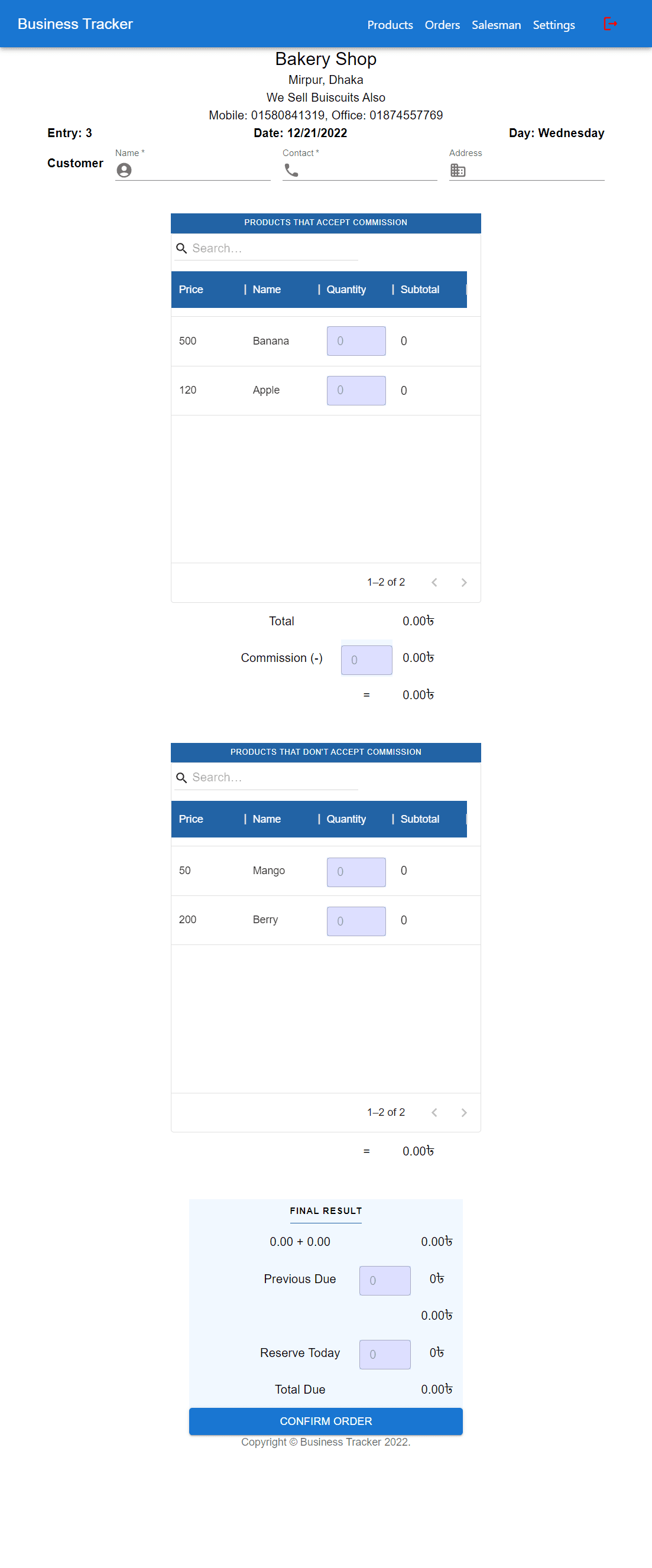 Btracker - Business Tracker
